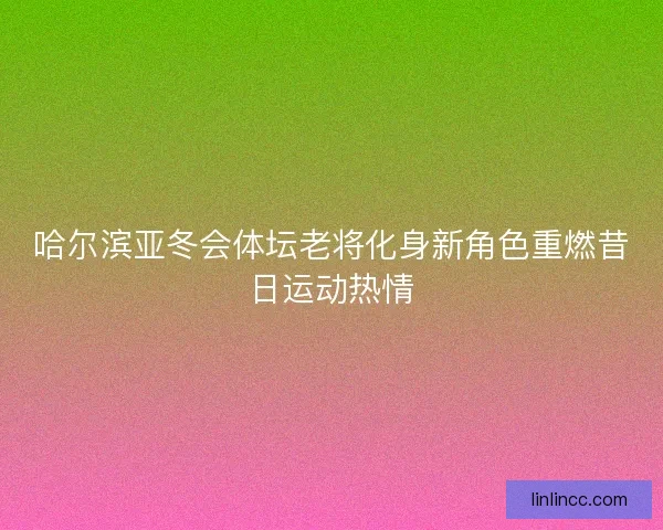 哈尔滨亚冬会体坛老将化身新角色重燃昔日运动热情